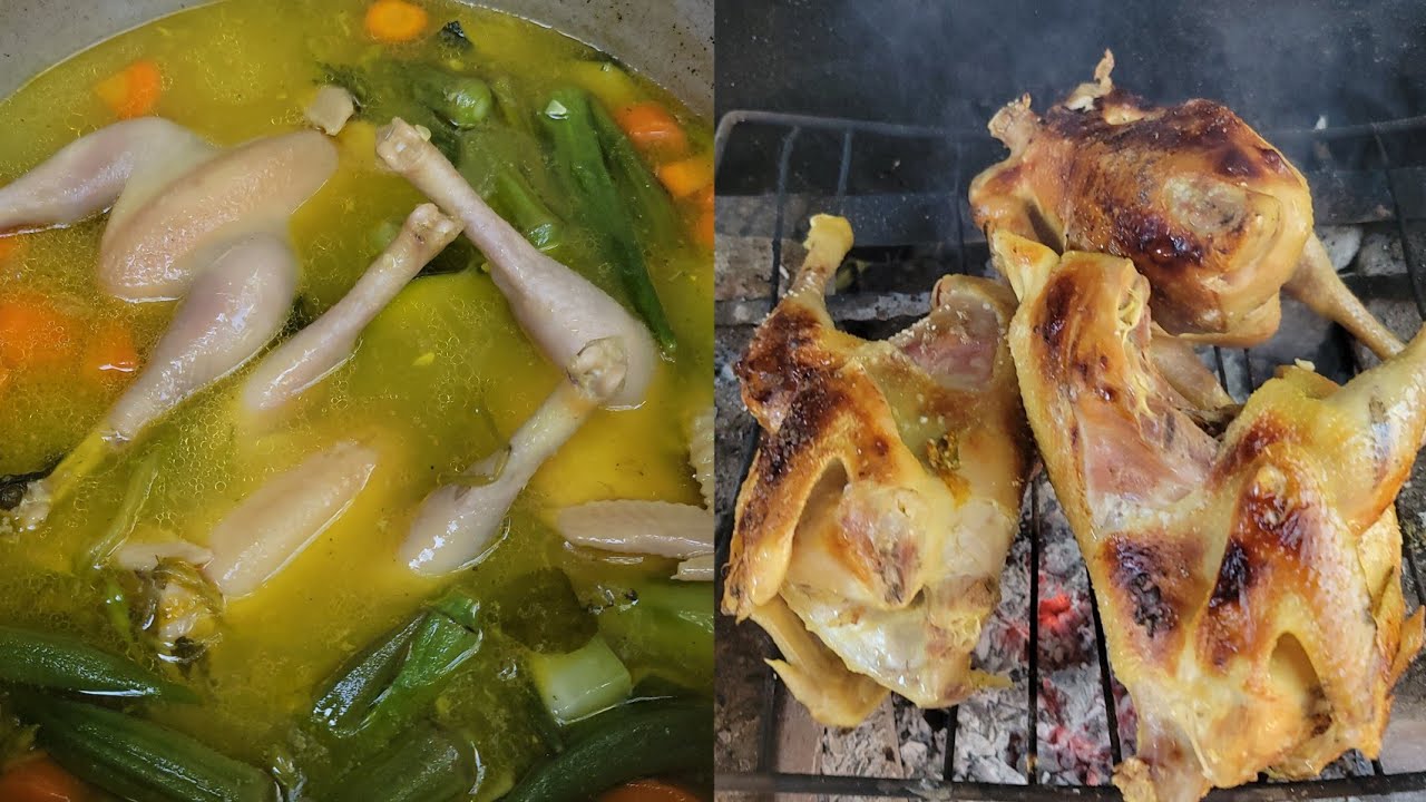 Cocinando una rica sopa 😋 👌 🤤 de  gallina  