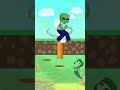 Minecraft animation zombie poisons zombie girl mermaid by his poop  shorts minecraft