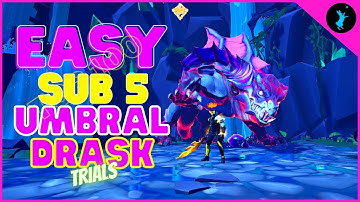 Dauntless Shadowtouched Drask Trials - Solo | Easy Sub 5 | Sword build 1.10.4