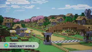 Sonic Racing CrossWorlds - Minecraft World ALL RED STARS (Track Gameplay - High Speed)