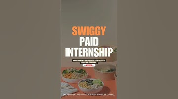 🔥 swiggy paid internship is here. apply now! #internship #swiggy #food #foodie #job #jobs