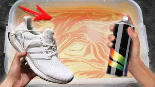 ПОКРАСИЛ КРОССОВКИ ADIDAS ULTRABOOST ВОДОЙ / HYDRO DIPPING ULTRA BOOST / КАСТОМИЗАЦИЯ КРОССОВОК )