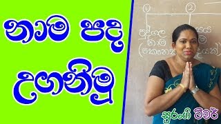 නාම පද ඉගෙන ගනිමු  1 2 3 4 5 වසර සදහා Sinhala Nouns Lesson e thaksalawa Surangi Teacher