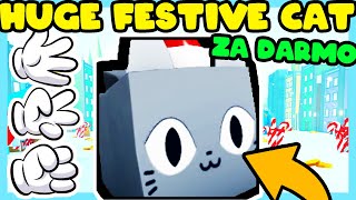 ZAGRAŁEM w PAPIER KAMIEŃ NOŻYCE o HUGE FESTIVE CATA dla WIDZÓW w PET SIMULATOR X! ROBLOX