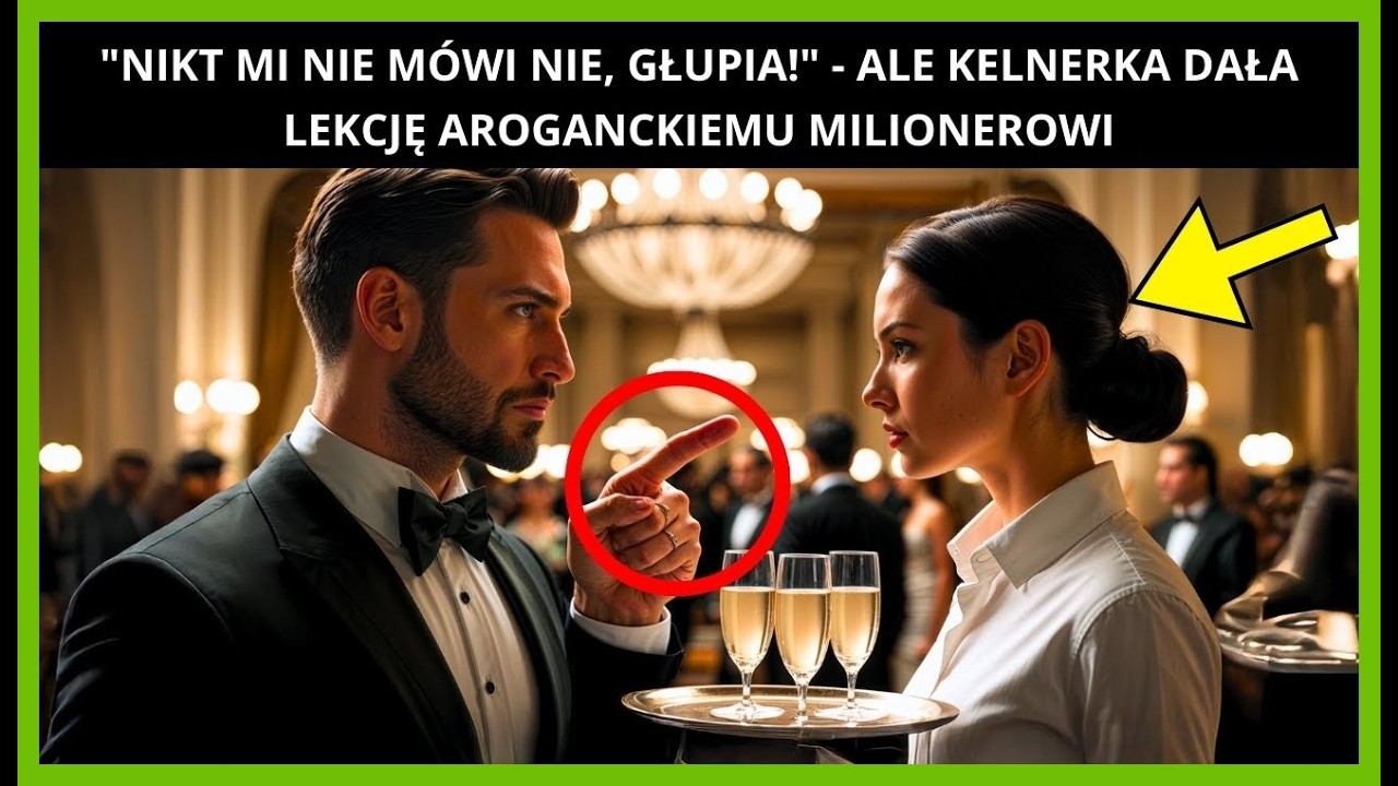 NIKT MI NIE MÓWI NIE! – POWIEDZIAŁ AROGANCKI MILIONER… ALE POKORNA KELNERKA GO UCISZYŁA!