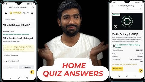 Binance learn and earn Home Quiz answers|What is Defi App Home? #binancelearnandearn#homequizanswers