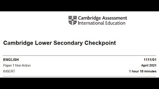 Checkpoint Paper 1
