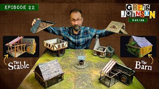 Making a medieval Stable and Barn for tabletop gaming