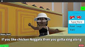 Chicken Nugget Song Roblox Music Video Youtube - the chicken chicken nugget song on roblox
