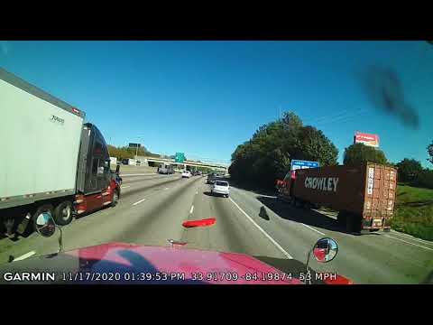 Pink Semi Truck vs Red Convertible