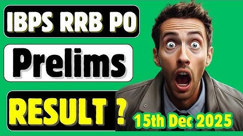 📢📢 IBPS RRB PO PRE ✅ RESULT 🔥 Expected Date ? (Border Cut-off 🎯)