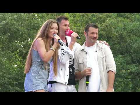 Achim Petry & Joelina Drews & Lucas Cordalis beim Schlagerhammer im Schloss-Oranienburg am 6.7.2024