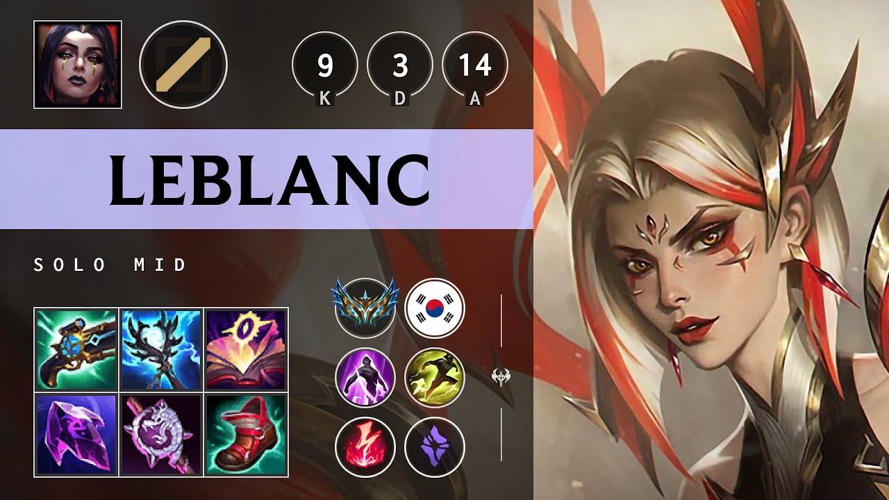 LeBlanc Mid vs Ekko - KR Challenger Patch 25.13