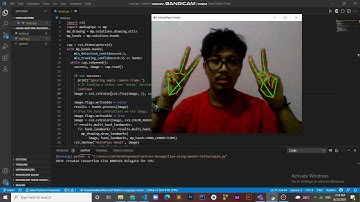 Hand gesture detection using OpenCV Python and media pipe