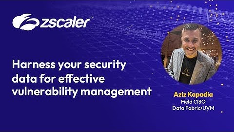Harness your Security Data for Effective Vulnerability Management