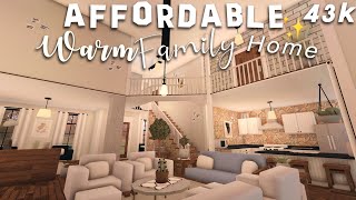 Affordable Warm Roleplay Family Home | Welcome to Bloxburg | Speed Build   office