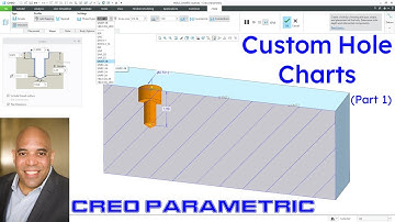 Creo Parametric - Custom Hole Charts (Part 1 of 3)