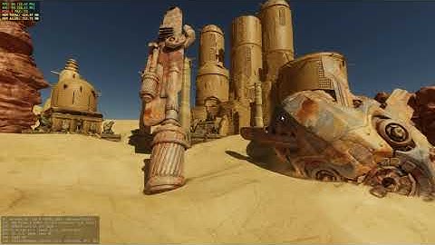 Nano Tech - Experimental Version 2 with One Billion Triangles Scene