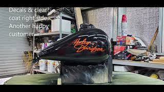 2017 Harley Davidson Street Glide Tank Repair & Paint. @TheKiloG69