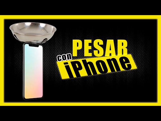 🤥 BALANZA DIGITAL para el MÓVIL (PESAR OBJETOS con tu iPHONE o