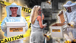 Fake Beekeeper in Public