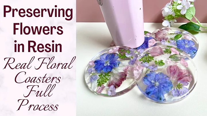 Real Flower Coasters Resin Preservation - Dried Flowers in Epoxy Full Process Tutorial