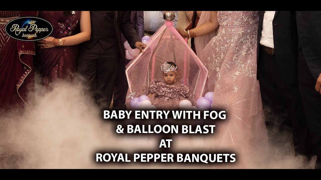 Baby Entry in Birthday | Baby Entry with Fog and Balloon Blast | Royal ...