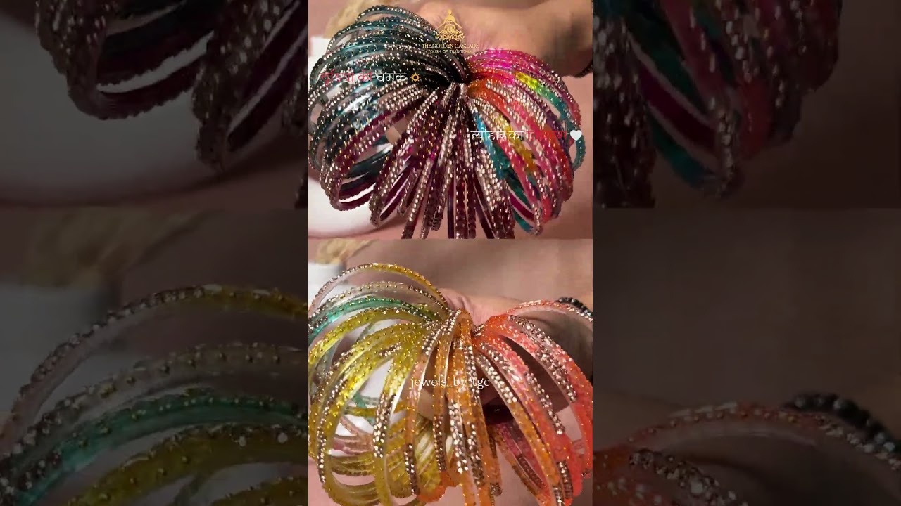 Colorful Glass Bangles for Every Outfit 🥰🥰 