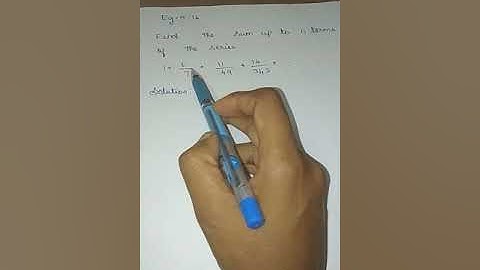 11th maths sum of the series example 5.16