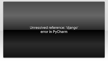 Unresolved reference: 