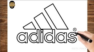 How To Draw Adidas logo |