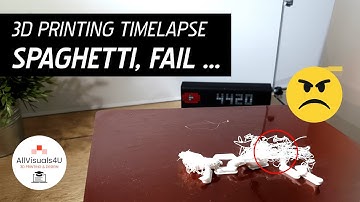 😫 3D Print Spaghetti - 3D Print Fails - 3D Print Problems