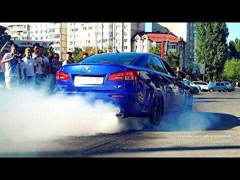 Lexus IS-F burnout