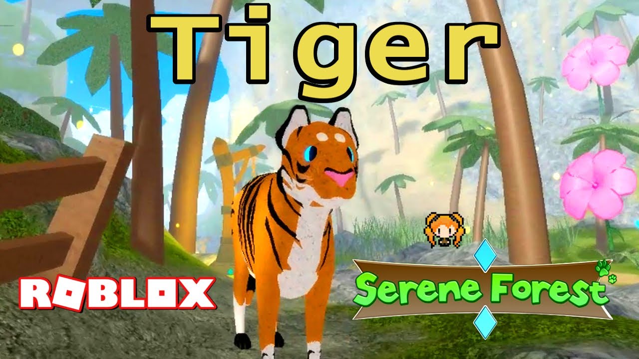 Roblox Serene Forest Tiger Mythical Creature Unlocked Glitch To Get The Tiger From The Bush Youtube - animated tiger roblox