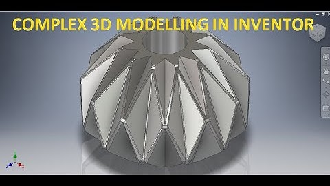 Complex 3D Cad Modelling in Autodesk Inventor || Inventor 3d tutorials || Cad Practice drawings 3d