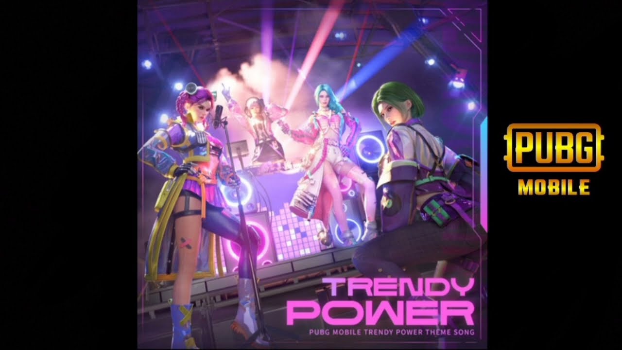 PUBG Mobile, Myah Marie - Trendy Power ( collaboration theme music song ) + lucky spin BGM