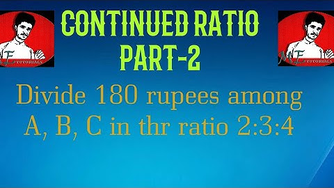 Continued ratio| Class seven|Exercise 6.1| part 2, By Asif Ali