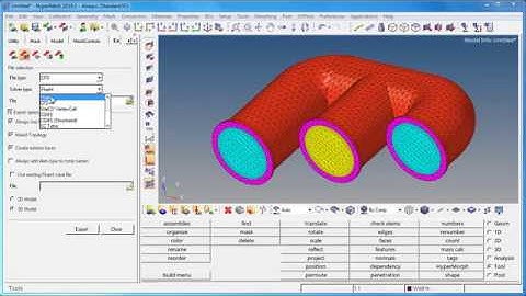 HyperMesh - Create FLUENT Mesh(Solid and Fluid) using HyperMesh