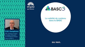 Randy Kamphaus - BASC3 - La validité de contenu VOSTFR