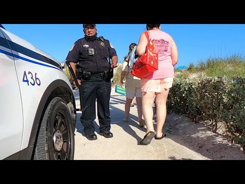 Robot Dog Stopped by Police on way to the Beach // Scrappy's Adventures