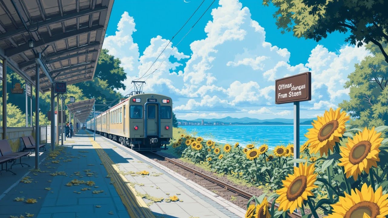 Японская Lofi Поездка на Поезде 🚂 Музыка для Учебы и Работы | Расслабляющая Атмосфера Путешествия