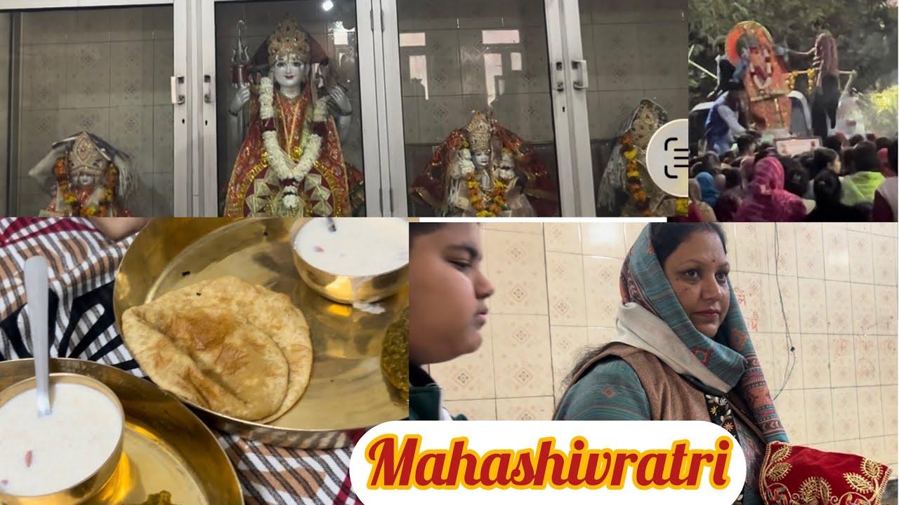 Mandir Panhuch Kari Shivji ki Pooja !! Mahashivratri special Dinner!!