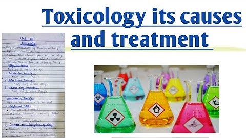 toxicology l lecture # 61