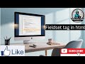 HTML Fieldset Tag Tutorial - Learn How to Group Form Elements