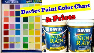 Davies Paint Color Chart and Prices|House Paint Ideas|Paint Color Combination
