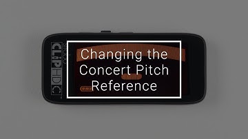 StroboClip HDC | Tune Screen | Changing the Concert Pitch Reference