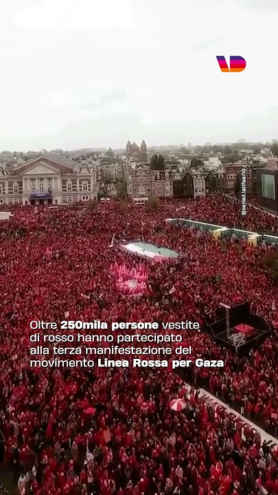 Amsterdam, in 250mila in strada per chiedere la fine del genocidio a Gaza