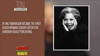 Black History Minute- Toni Morrison