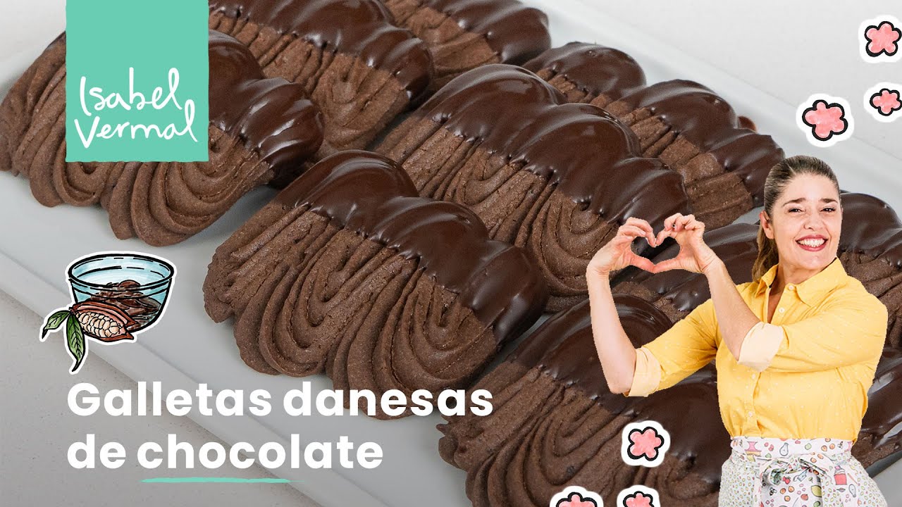 Galletas danesas de chocolate