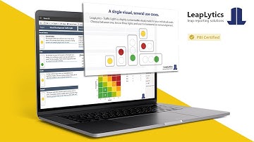 Power BI Traffic Light KPI LeapLytics Visual
